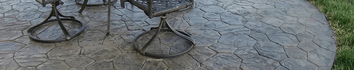 Garden relaxation area with professionally installed stone flooring in Albany NY